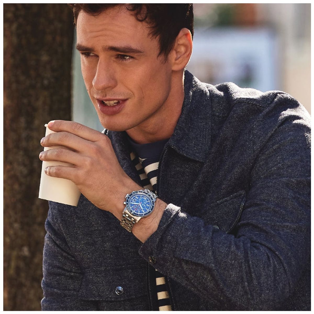 CITIZEN - Citizen Reloj Deportivo Cronografo Eco-Drive Weekender CA0781-50L