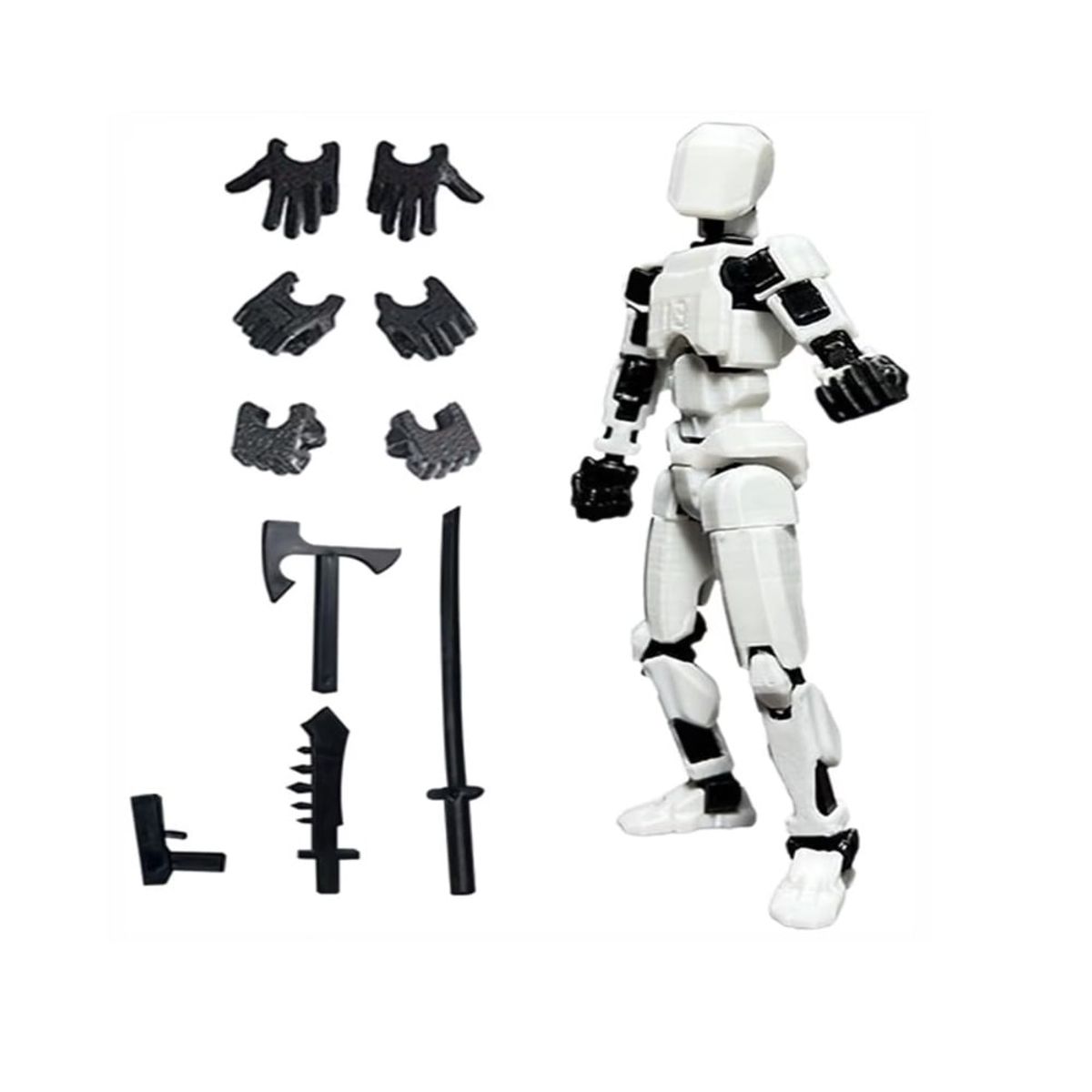 OEM - Muñeco articulado Titan T13 Dummy figura de accion Blanco
