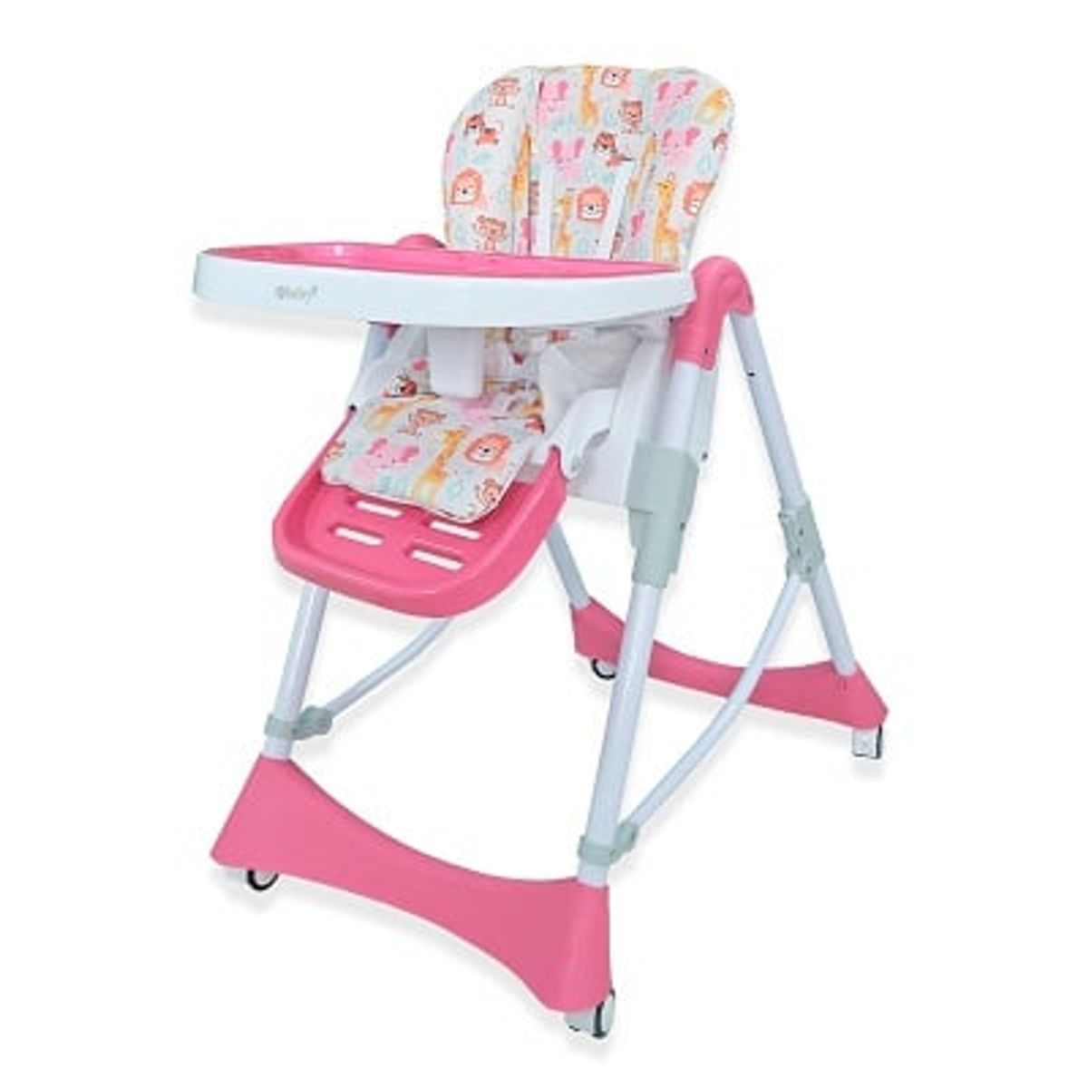 EBABY - SILLA DE COMER GRADUABLE-  LORI - ROSADO ANIMALITOS