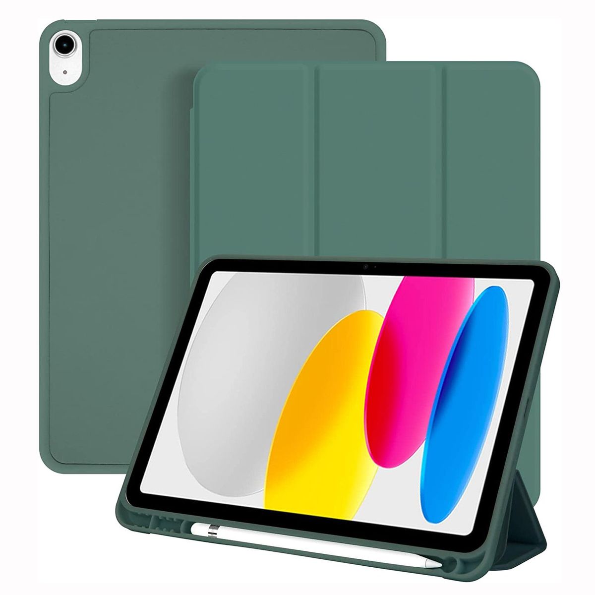 GENERICO - Funda Case Protector para iPad 10ma  11va Generación - Verde