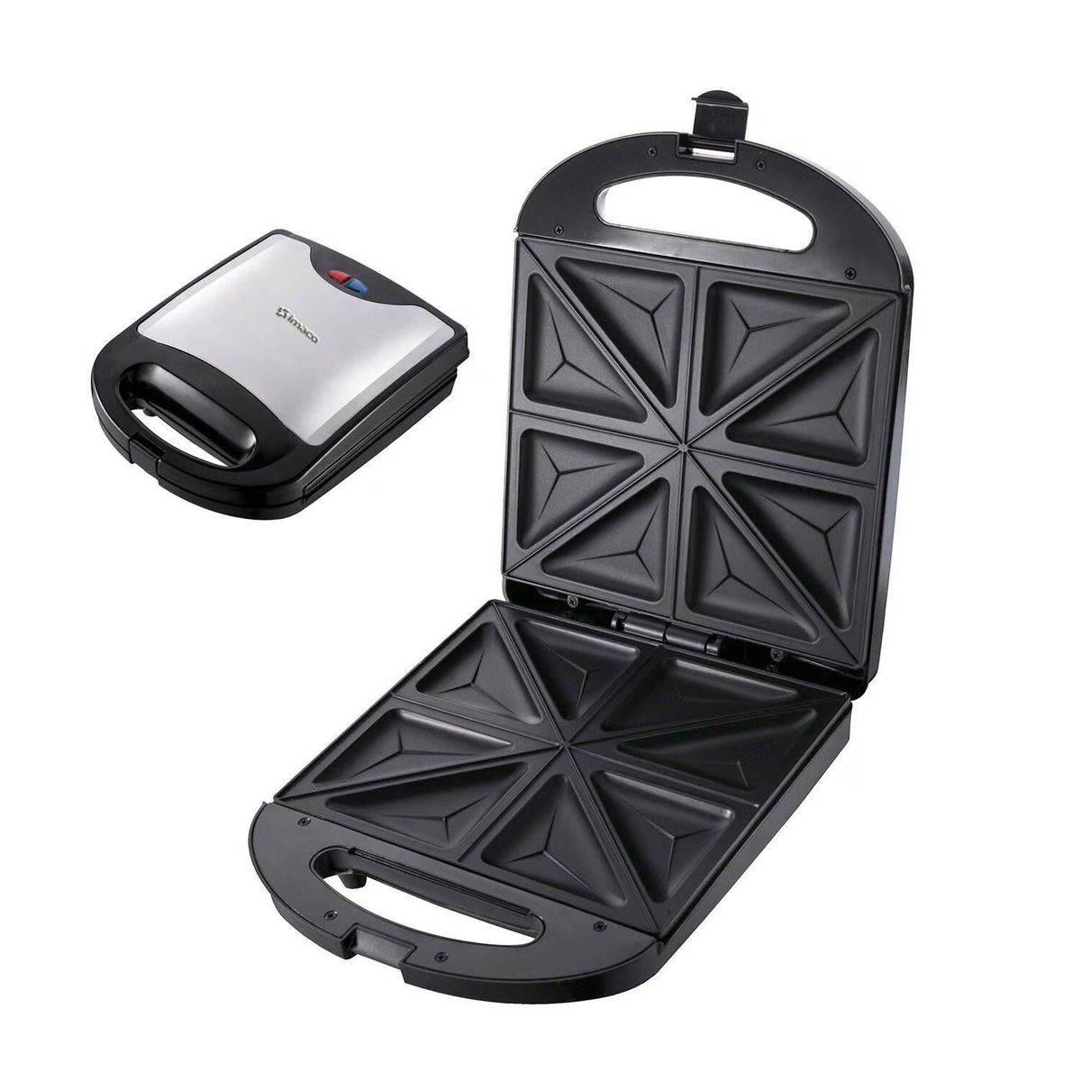 IMACO - Sandwichera de 4 Panes Imaco IST1004S Negro