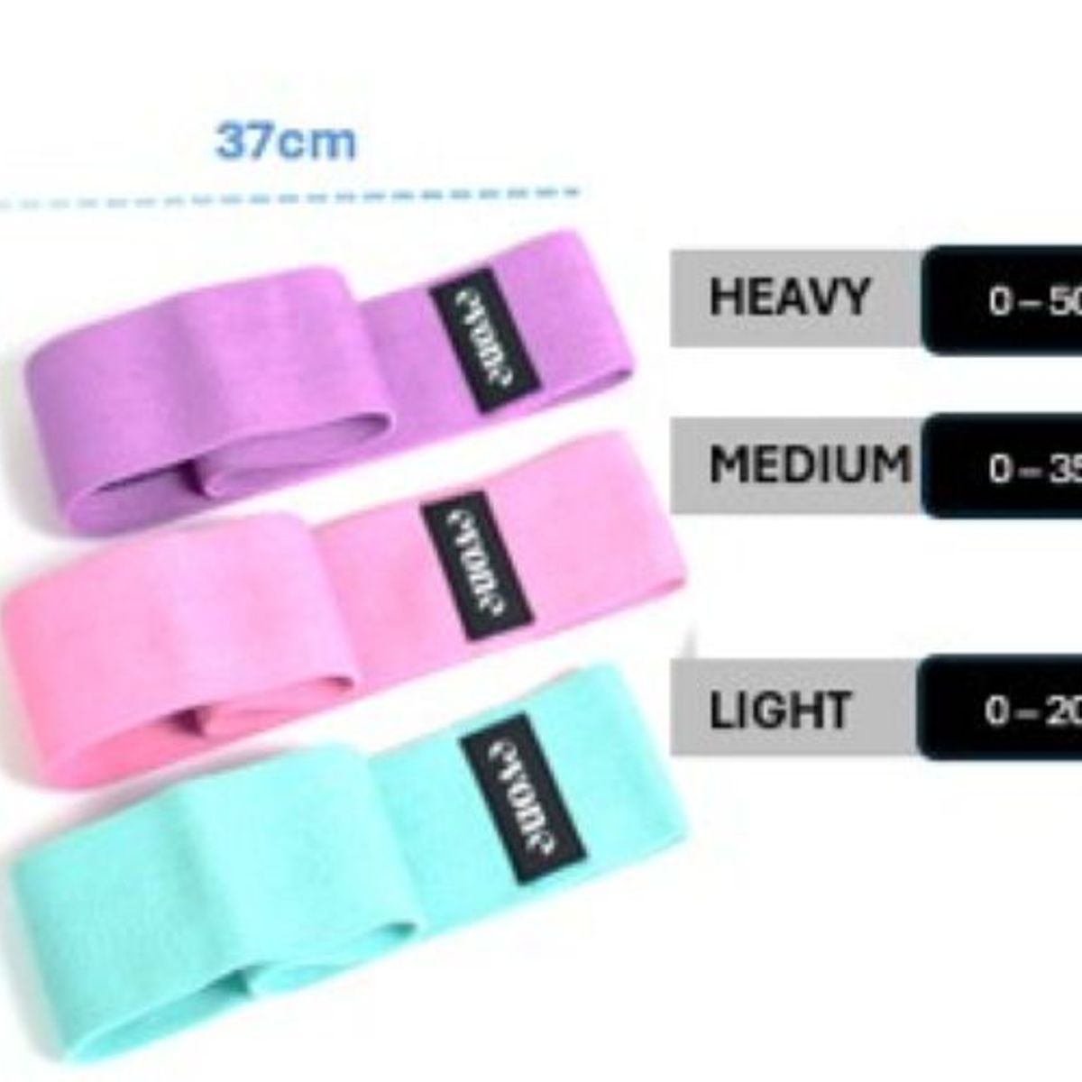 GENERICO - 2 Sets de Bandas Elásticas de Resistencia - EVONE