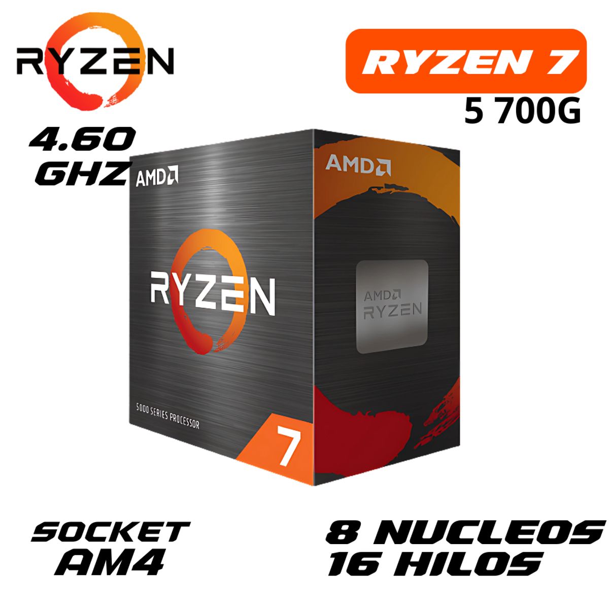 AMD - PROCESADOR AMD RYZEN 7 5700G 4.6 ghz