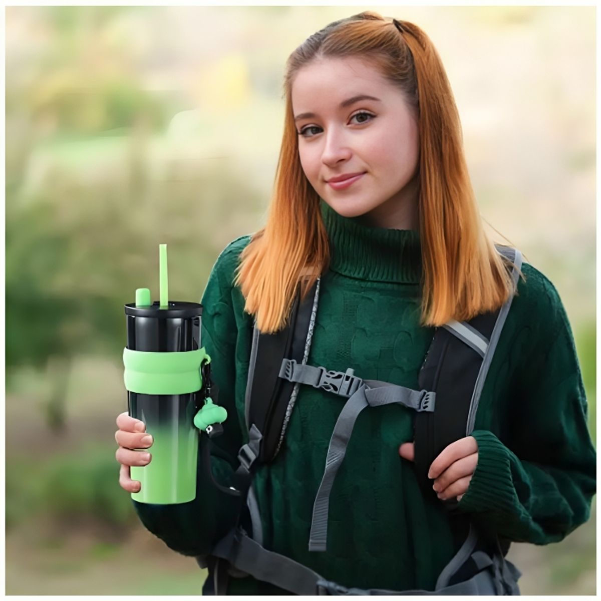 GENERICO - Taza Termo de Acero Inoxidable 316 con Sorbete de 710 ml