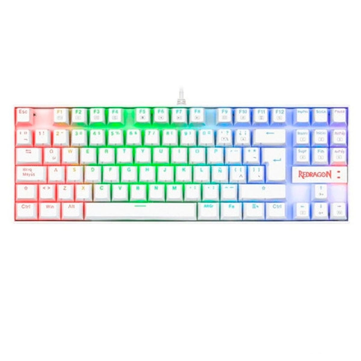 REDRAGON - TECLADO REDRAGON K552 KUMARA BLANCO SRED