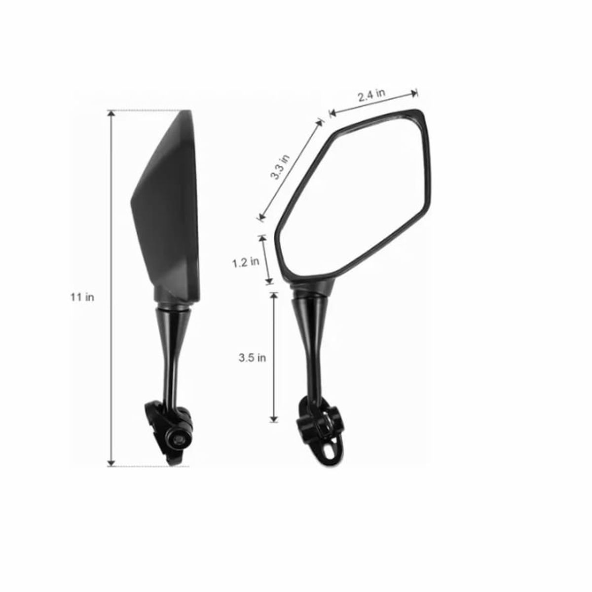 GENERICO - ESPEJOS PARA MOTO DEPORTIVAS