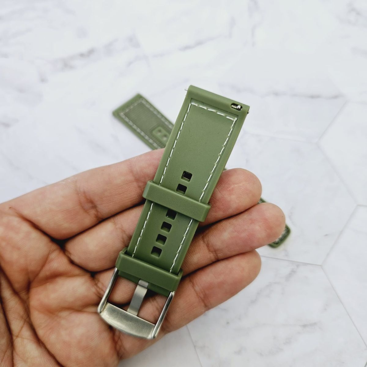 GENERICO - Correa Nylon con Silicona para REDMI WATCH 5 ACTIVE - LITE - Verde