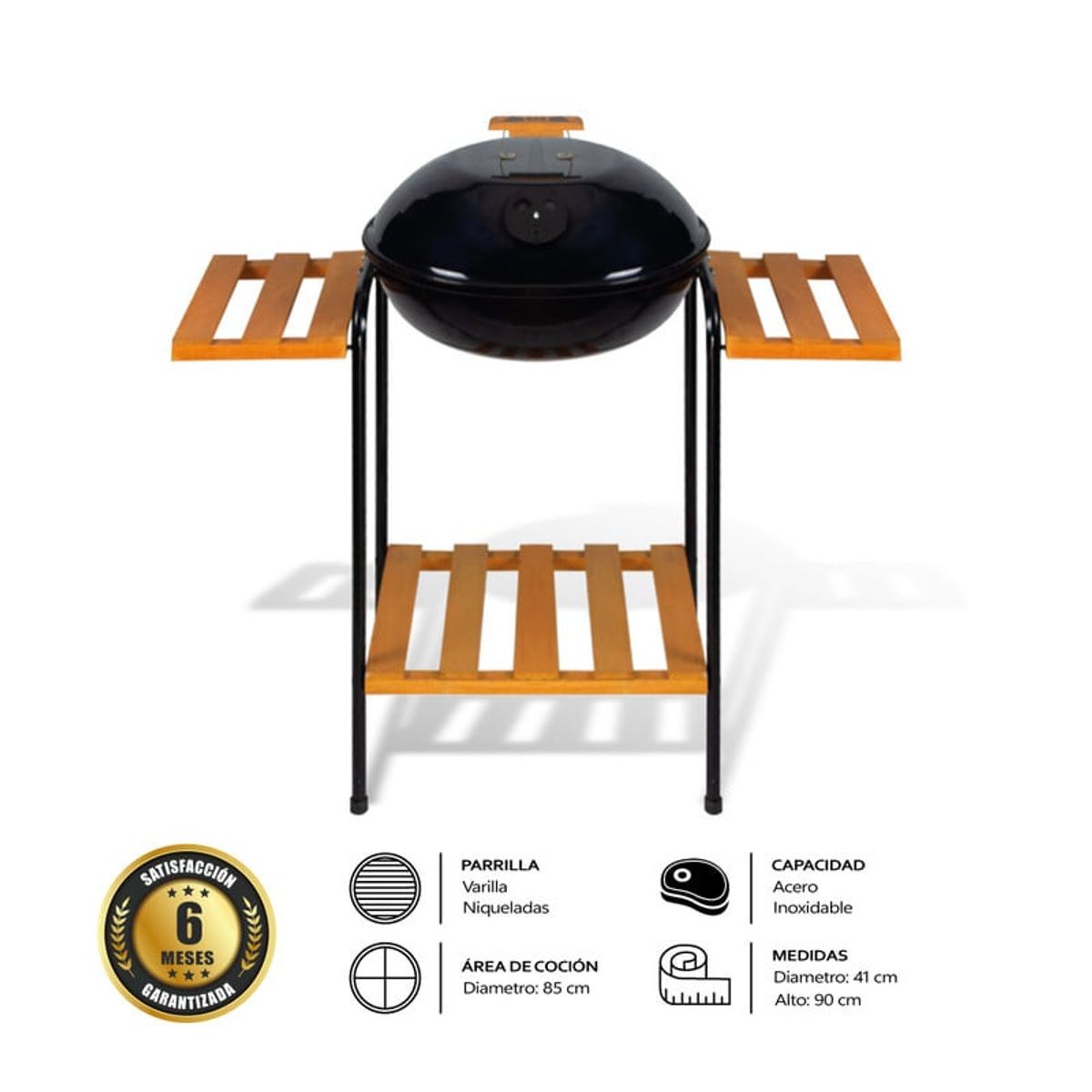 MR GRILL - Parrilla Portátil Grill con Madera