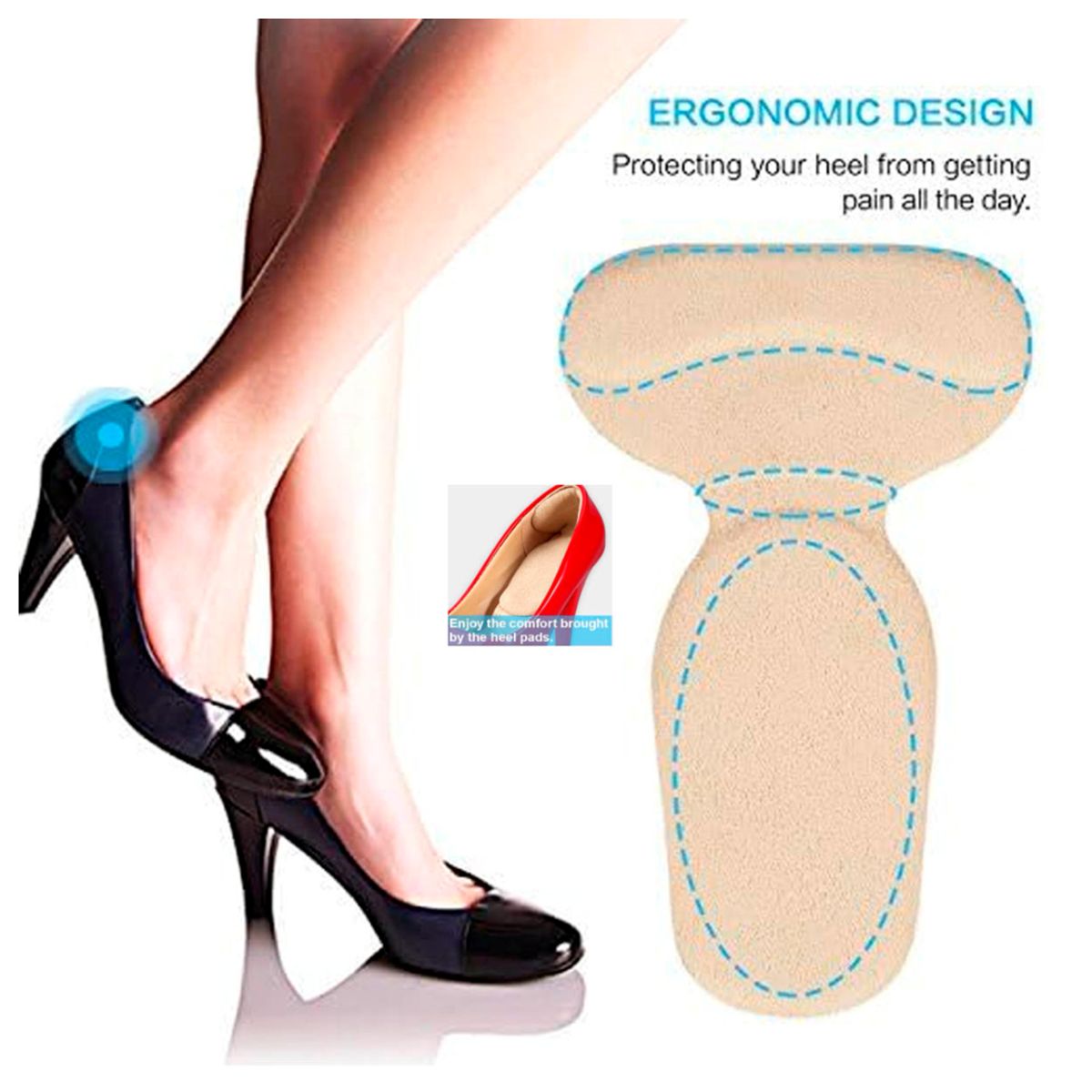 GENERICO - Pack 11 Protectores de Talón Autoadhesivo