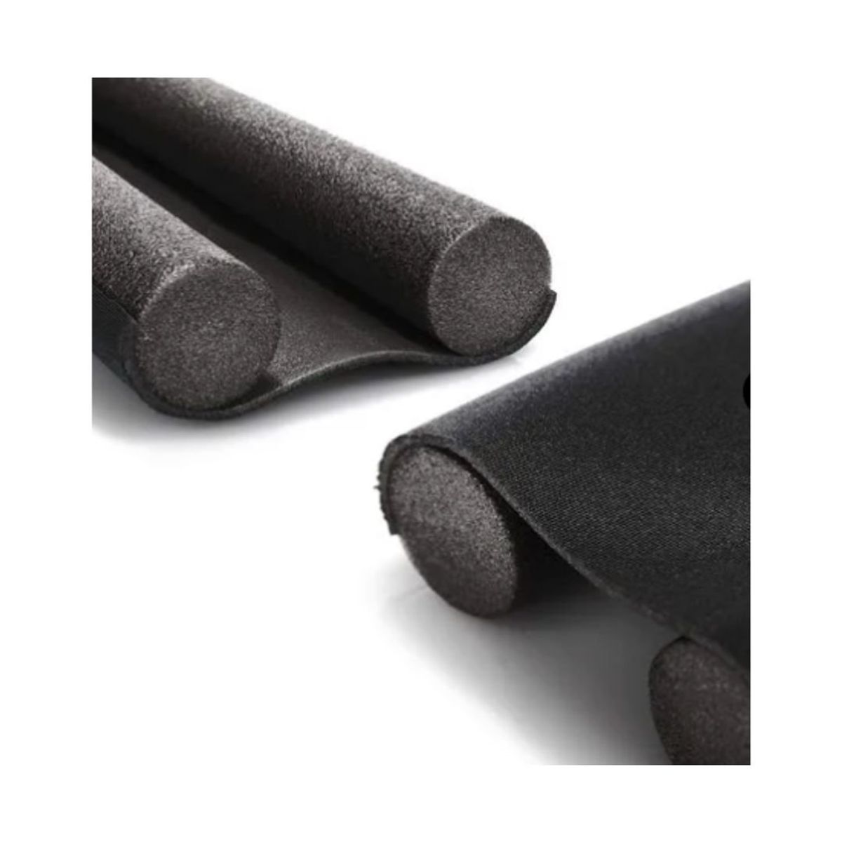 GENERICO - PACK DE 3 BURLETES PROTECTOR DE PUERTA NEGRO