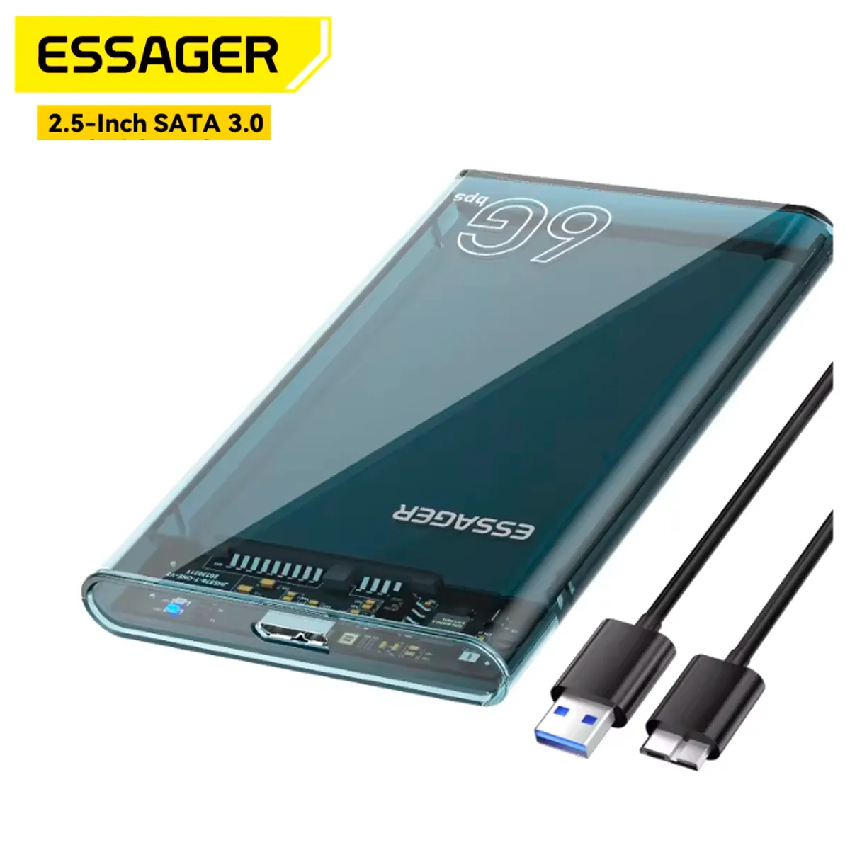 ESSAGER - Case para disco duro 2.5 Sata Usb 3.0 Essager