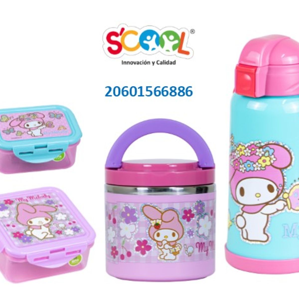 SCOOL - SET MENAJE X4 SCOOL MY MELODY