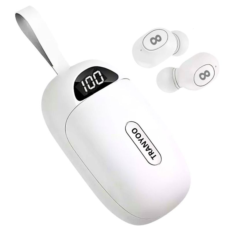 TRANYOO - Audífonos Bluetooth 5.1 TRANYOO Modo Independiente Sonido Limpio T-M3