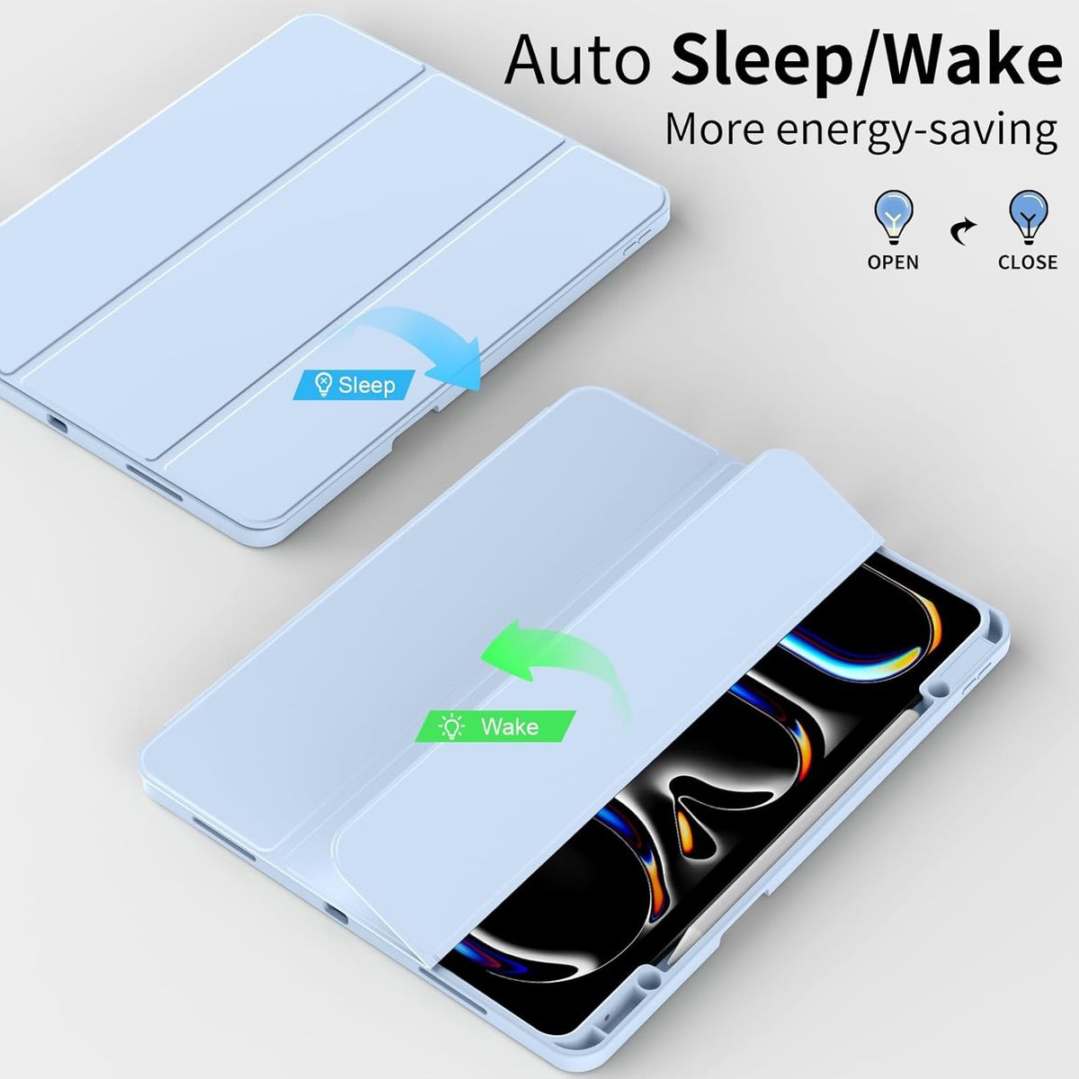 GENERICO - Funda Smart Cover con Porta Lapiz para IPAD PRO 11" 2024