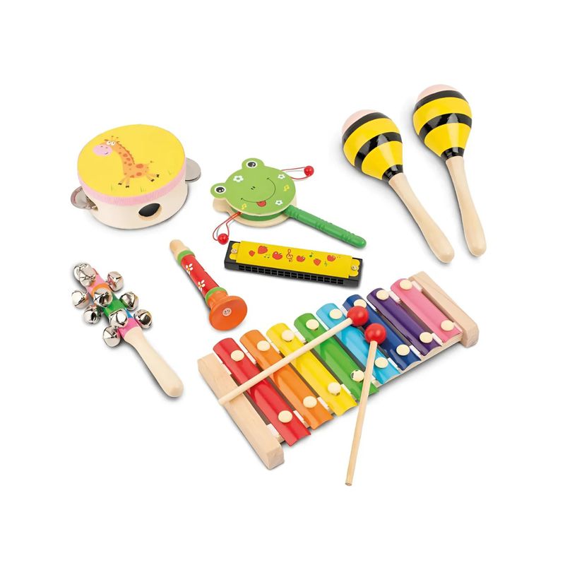 GENERICO - Kit Didáctico Instrumentos Musicales de Madera