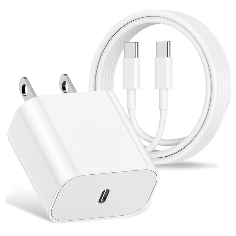 GENERICO - Cargador Genérico Compatible con iPhone 15 16 C a C Carga Rápida 20W