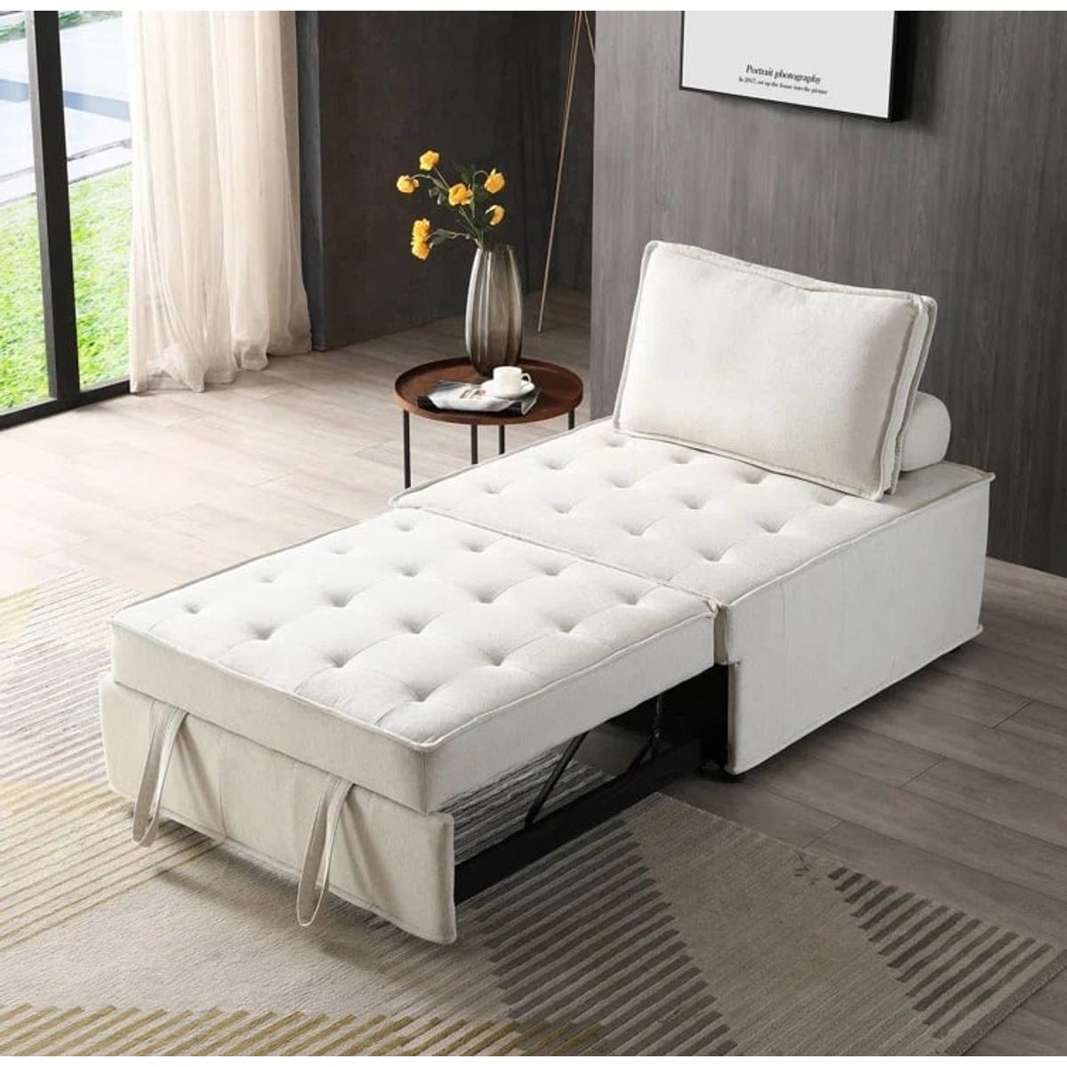 GENERICO - Sofá Cama Lineal Jeremías 1 Plz - Beige claro