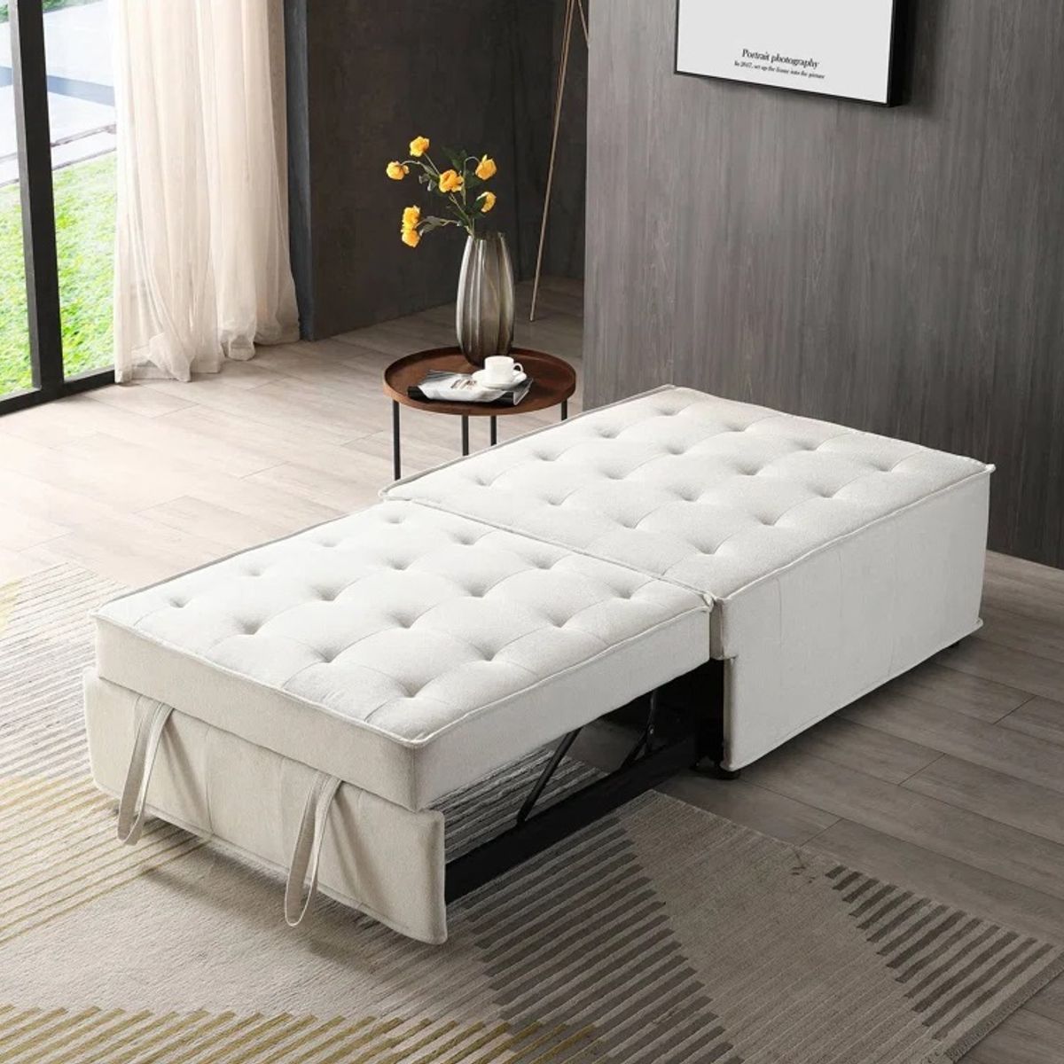 GENERICO - Sofá Cama Lineal Jeremías 1 Plz - Beige claro