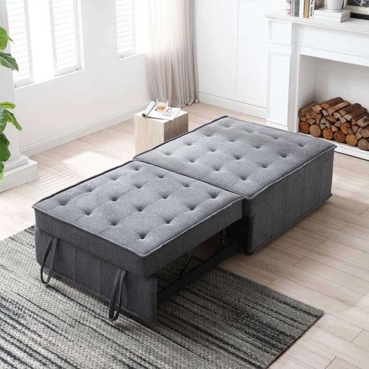 GENERICO - Sofá Cama Lineal Jeremías 1 Plz - Gris