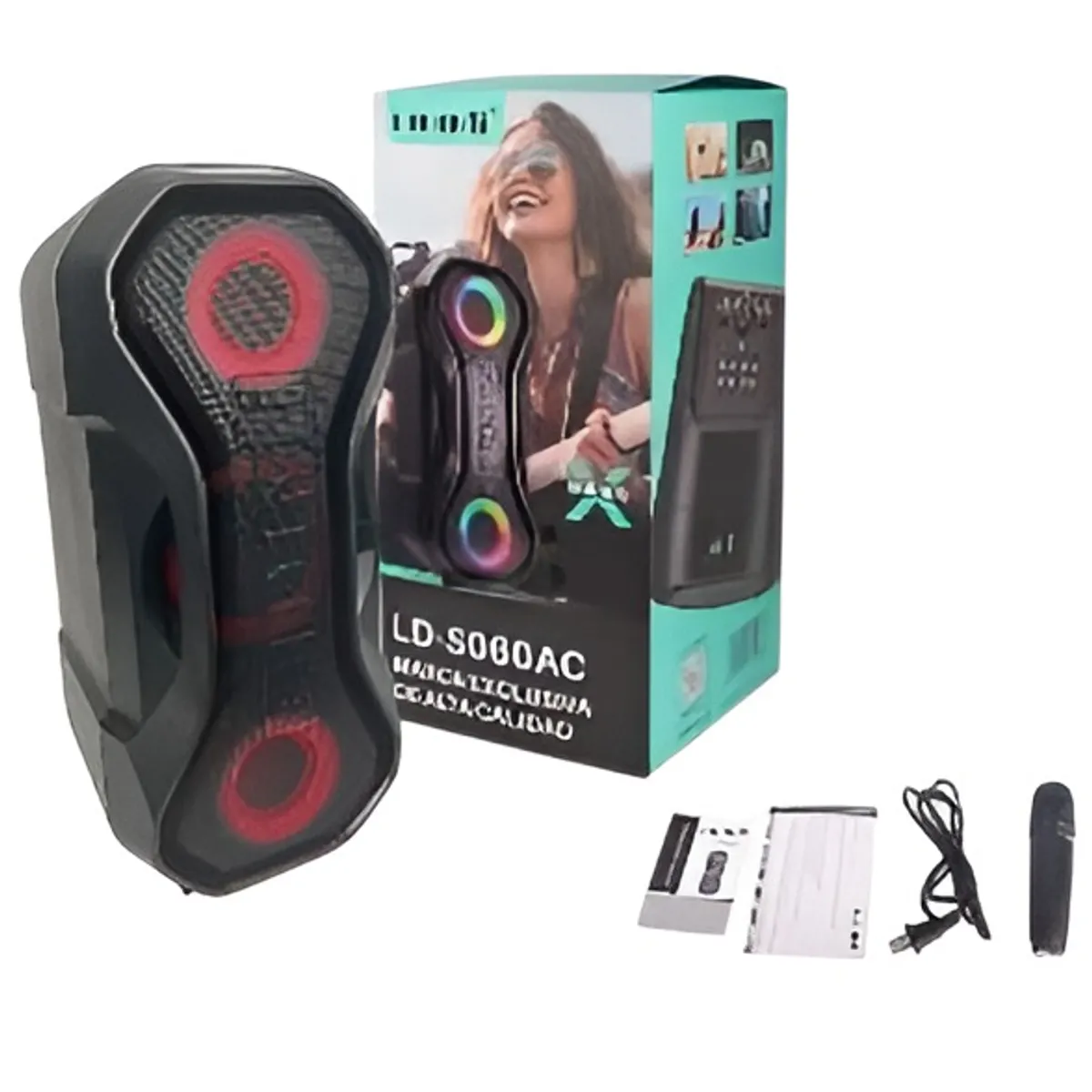 LIDIMI - Parlante LIDIMI LD-S060AC Karaoke X-BASS USB FM BT