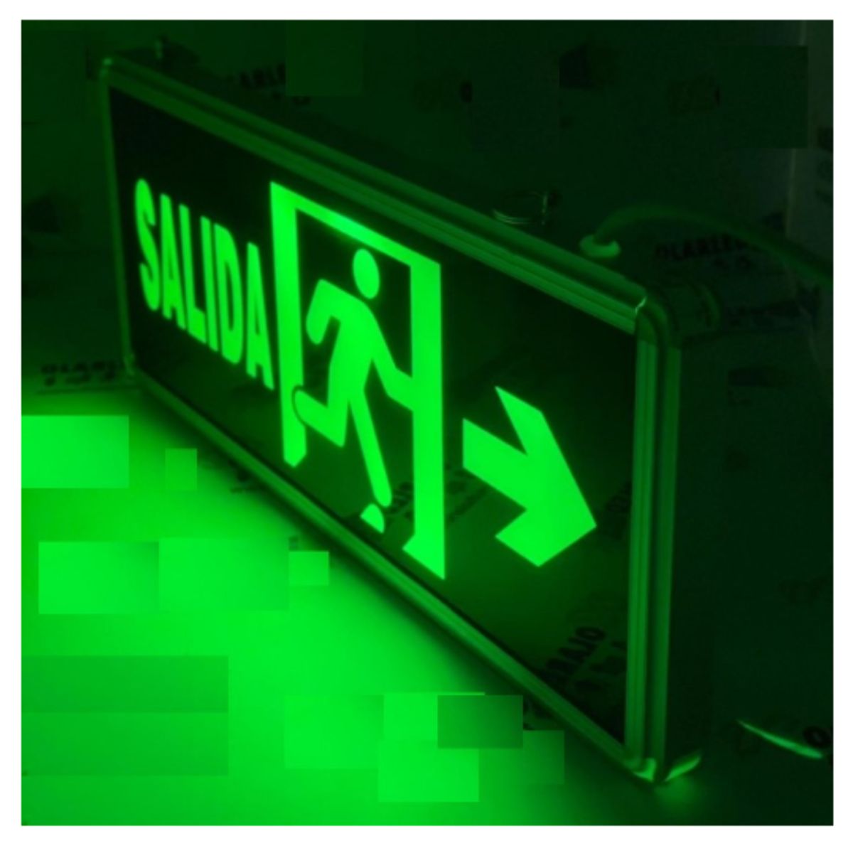 GENERICO - Letrero de SALIDA - LED 355x145cm