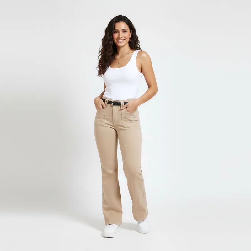 COTTON'S JEANS - PANTALÓN FLARE PARA MUJER LUANA