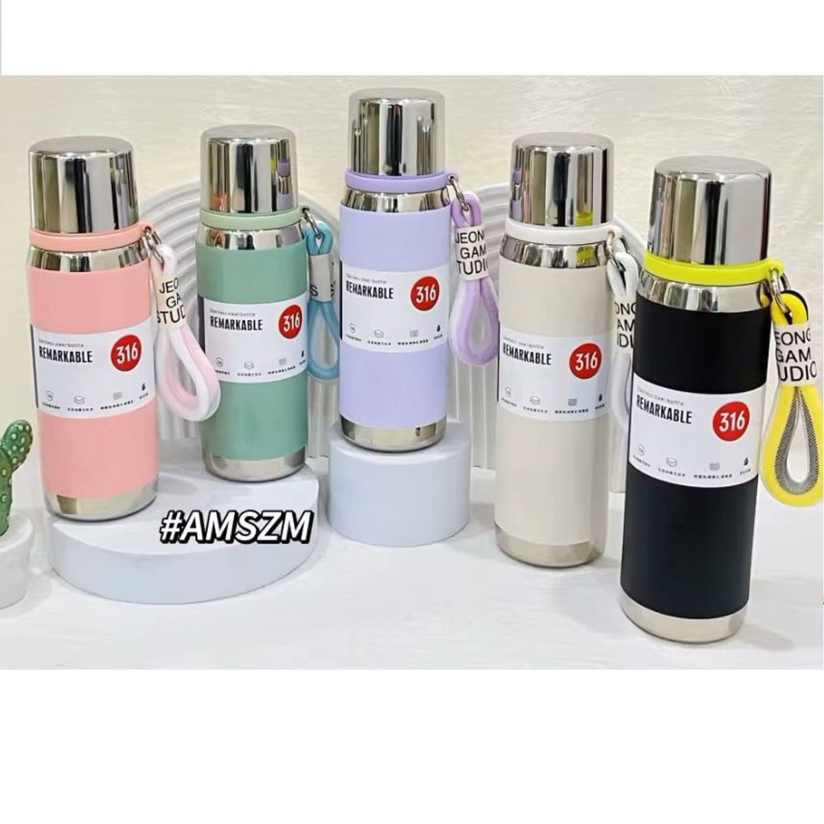 GENERICO - TERMO FIT DE ACERO INOXIDABLE PORTABLE 700ML - NEGRO