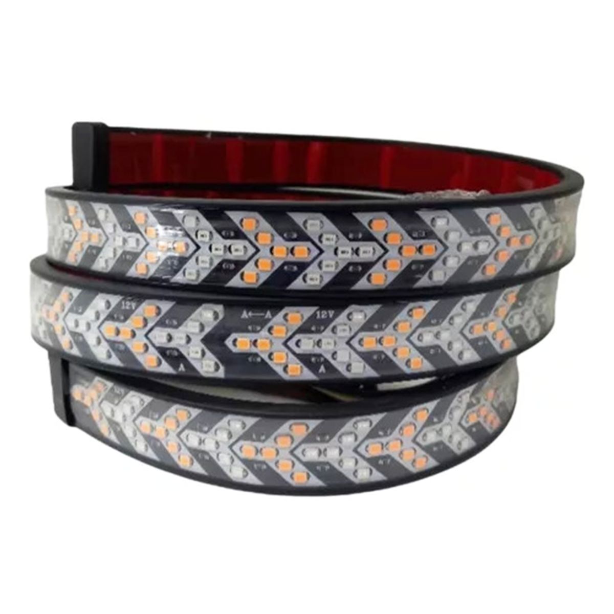 GENERICO - Tira Led Autoadhesiva Para Señalización Rojo - Flecha 150cm