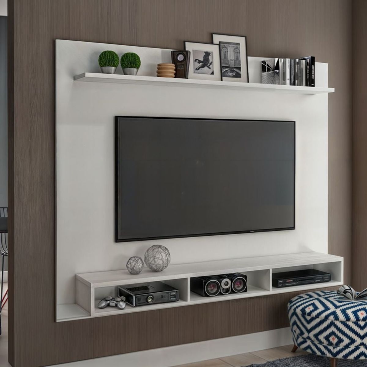 GENERICO - Centro de Entretenimiento Qoral - Blanco y Marrón