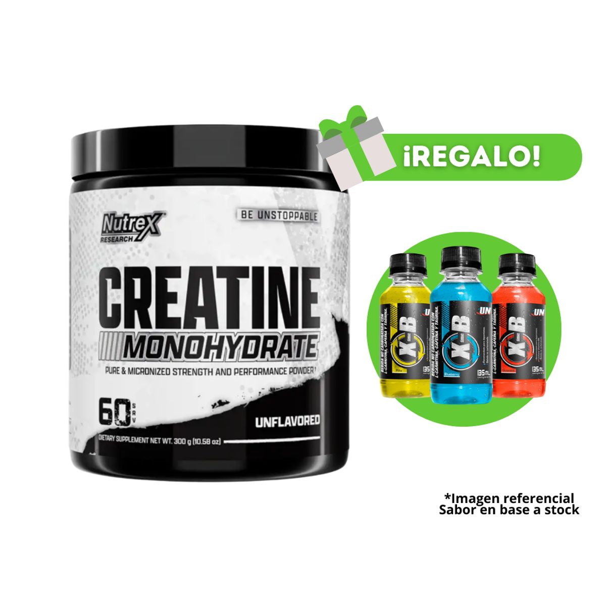 NUTREX RESEARCH - CREATINA NUTREX 300G MONOHIDRATADA + X-B DE REGALO