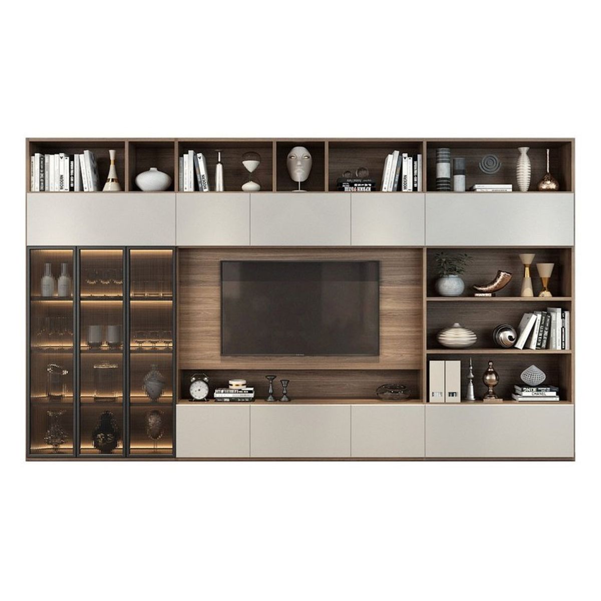 GENERICO - Centro de Entretenimiento Ortiz - Blanco y Marrón