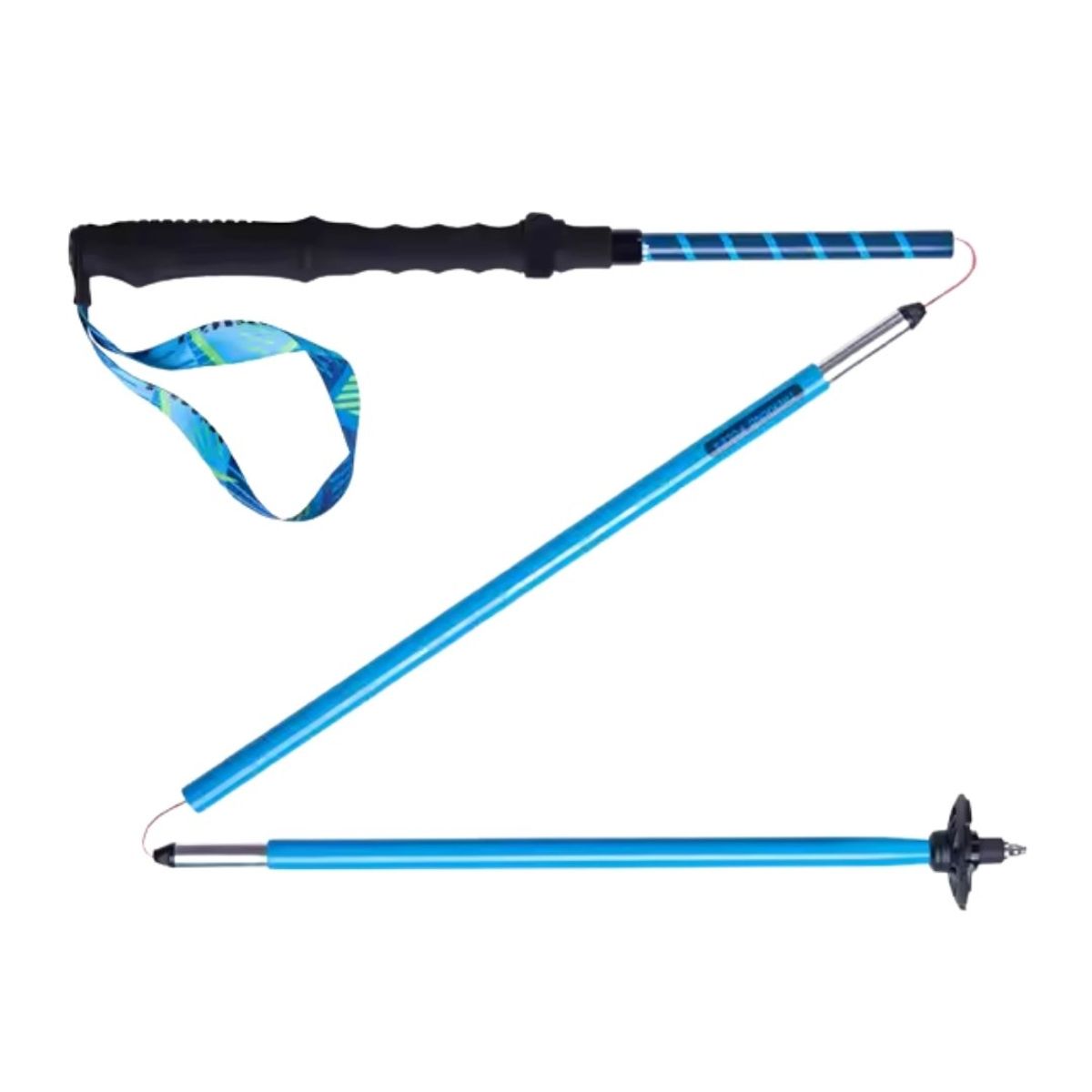 AONIJIE - Bastón Trekking Plegable AONIJIE Color Celeste 120 CM