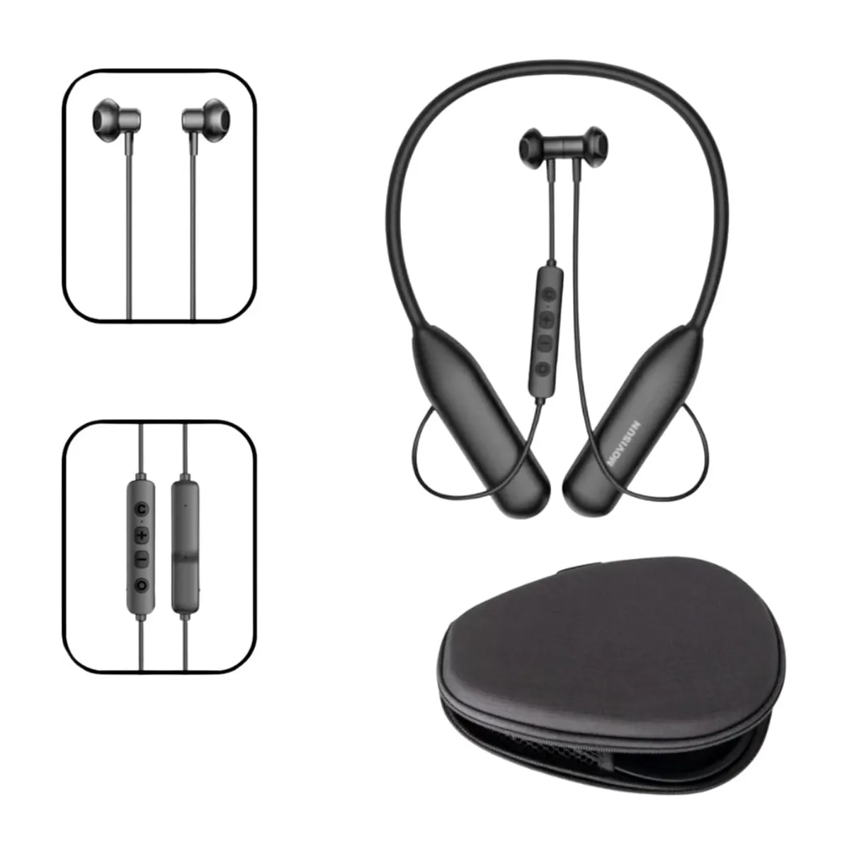 MOVISUN - Audifono Inalambrico Flex Super 3 Bluetooth Collar Deportivo