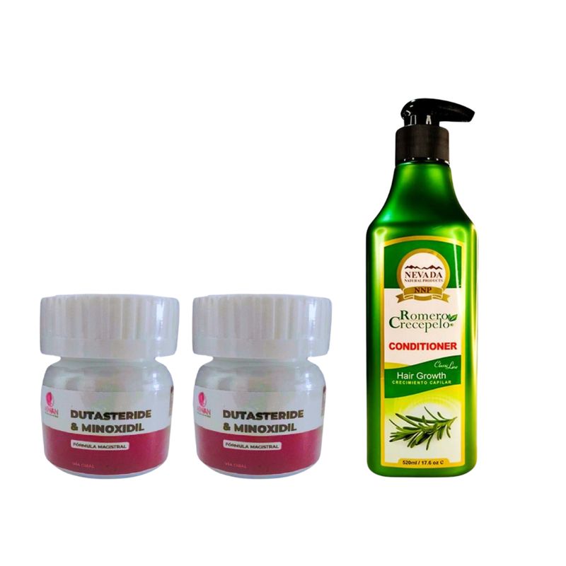 GENERICO - 2 DUTASTERIDE  + SHAMPOO ROMERO CRECEPELO 520ML