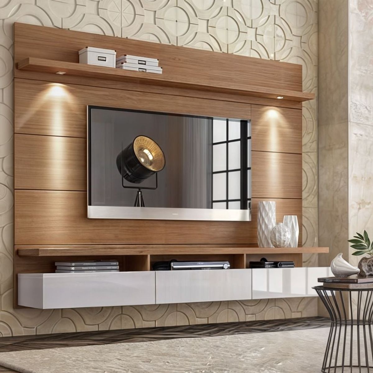 GENERICO - Centro de Entretenimiento Xarttu - Marrón y Blanco