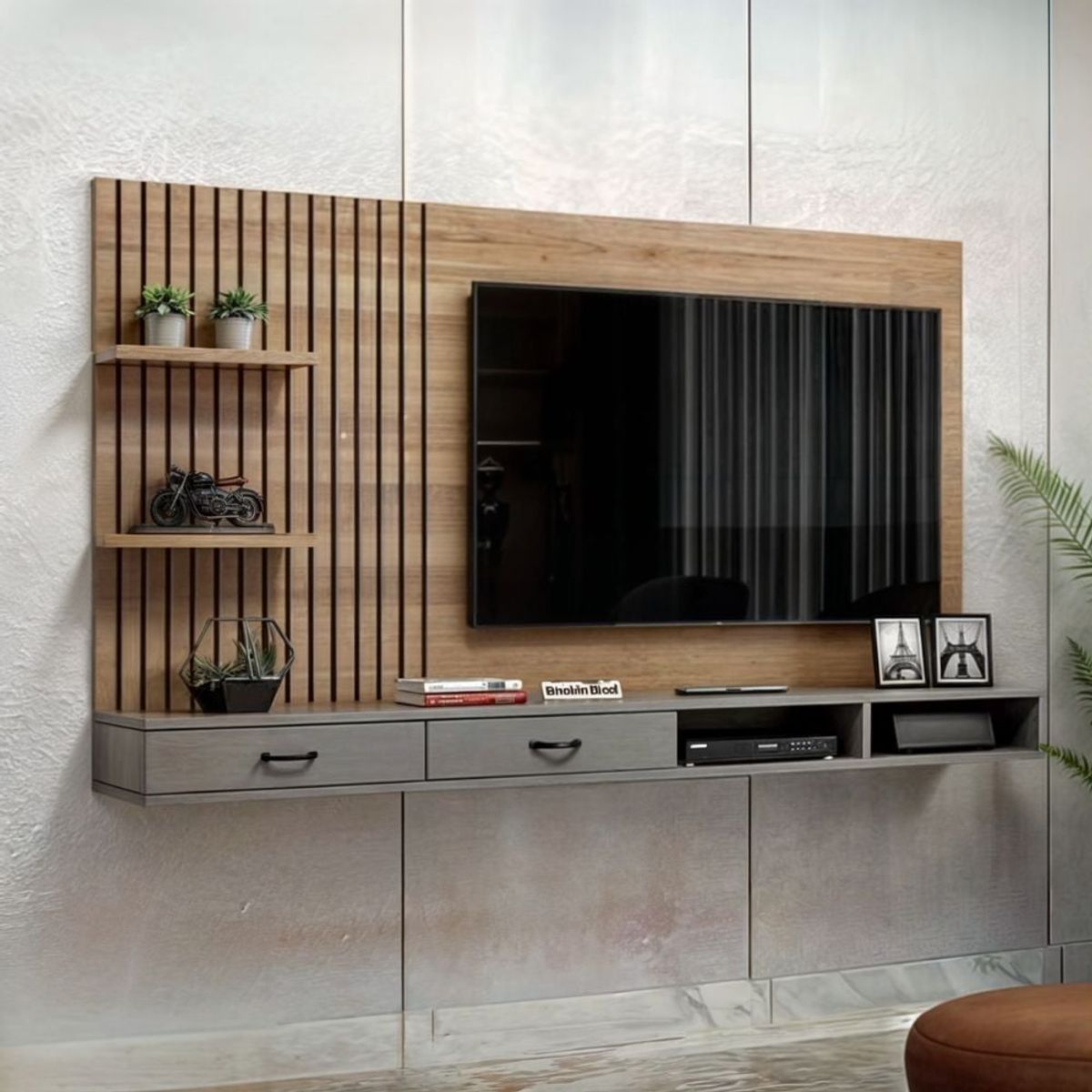 GENERICO - Centro de Entretenimiento Ocupo - Marrón y Gris