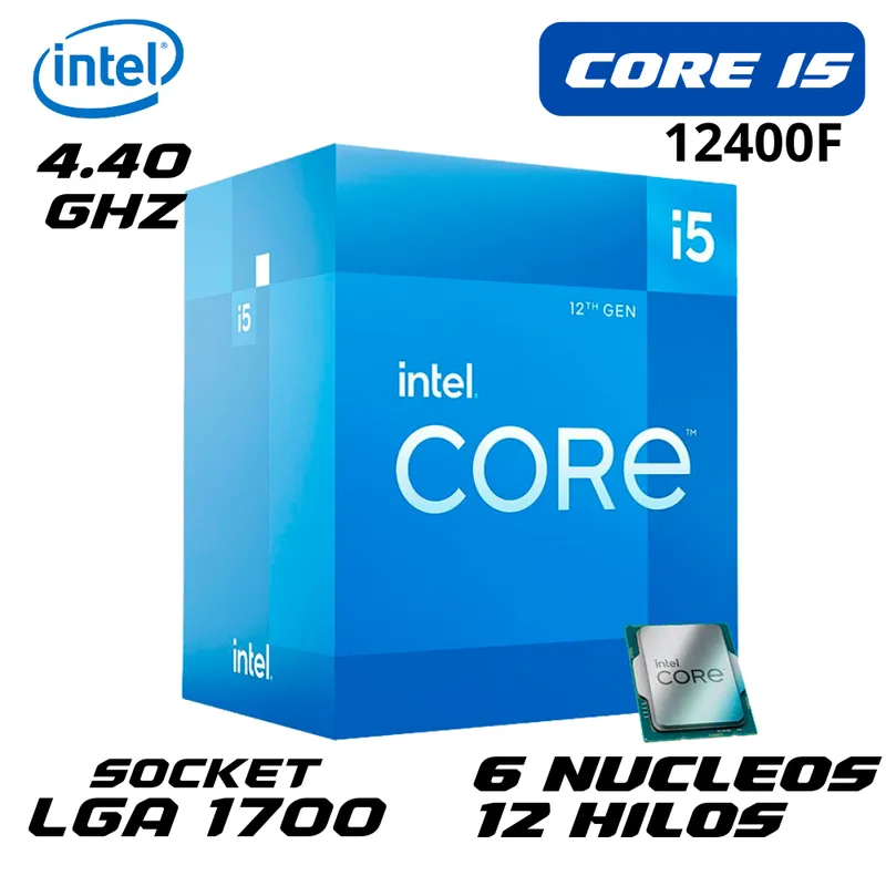 INTEL - Procesador Intel Core I5-12400f  Lga1700