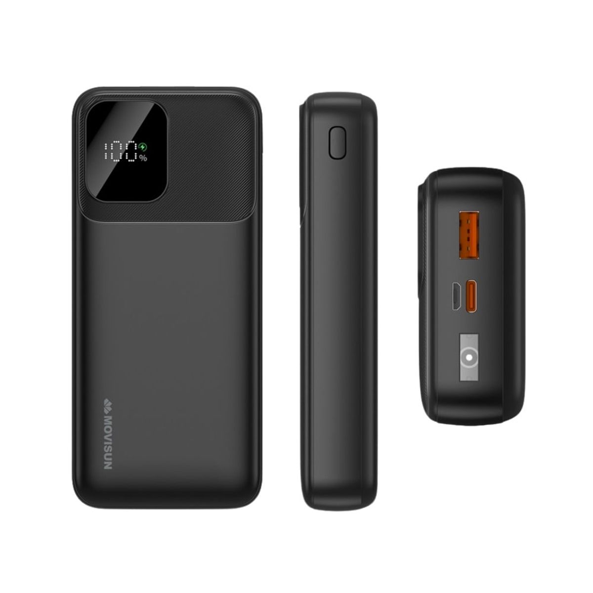 MOVISUN - Bateria Portatil Power Bank 20000 mAh con Linterna