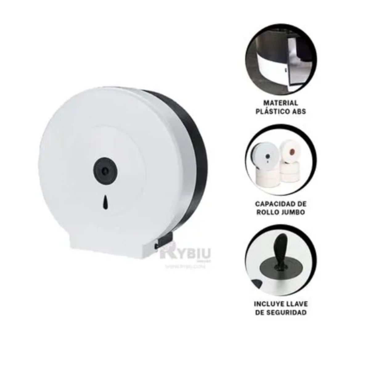 GENERICO - DISPENSADOR DE PAPEL HIGIÉNICO PARA BAÑO