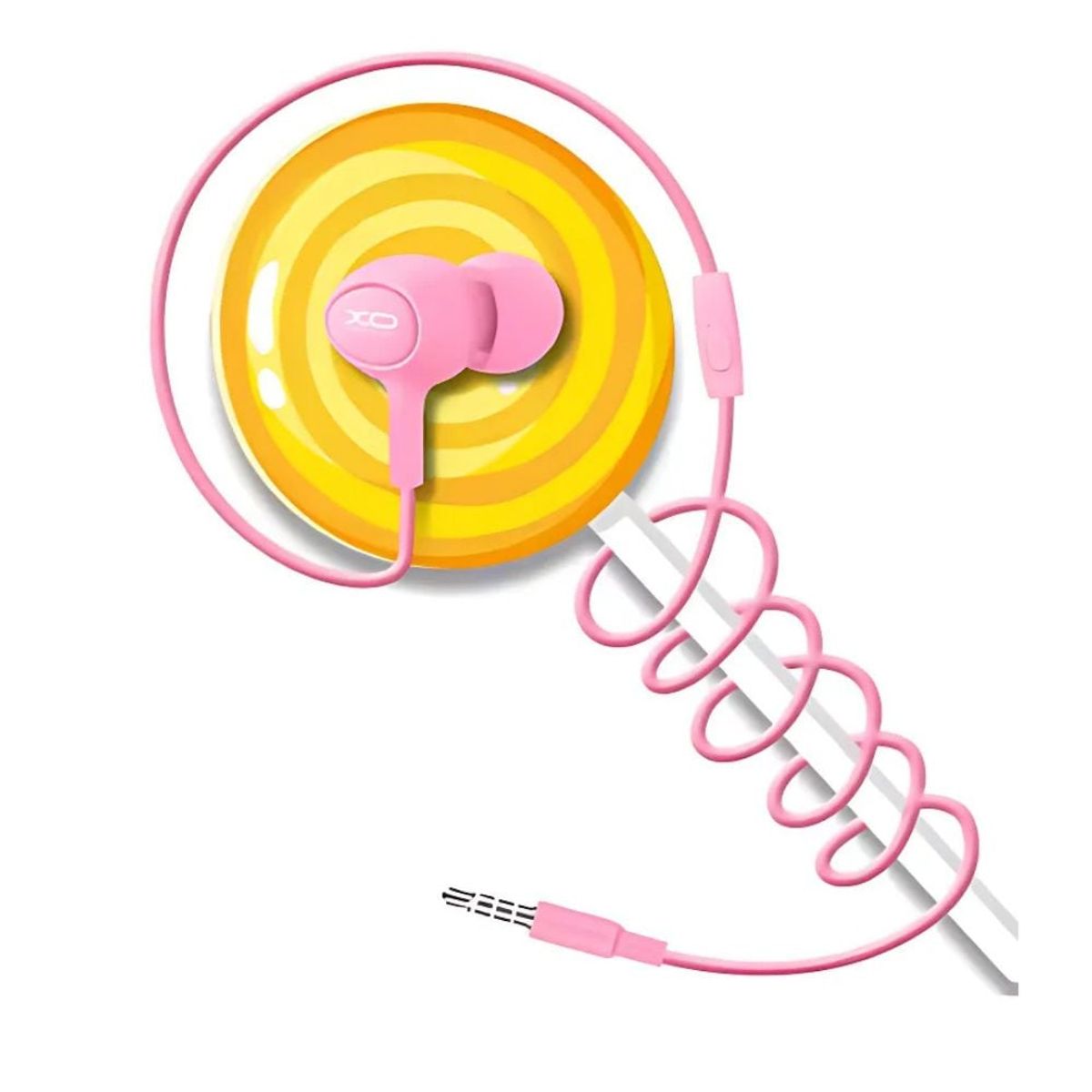 LDNIO - Audifonos con Cable Candy Series Rosa 35mm jack XO XO-S6