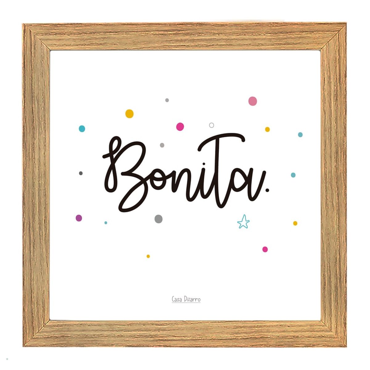 CASA PIZARRO - Cuadro "Bonita", 17 x 17 cm