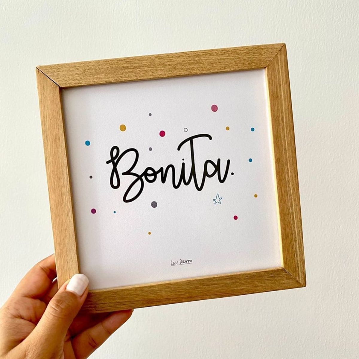 CASA PIZARRO - Cuadro "Bonita", 17 x 17 cm