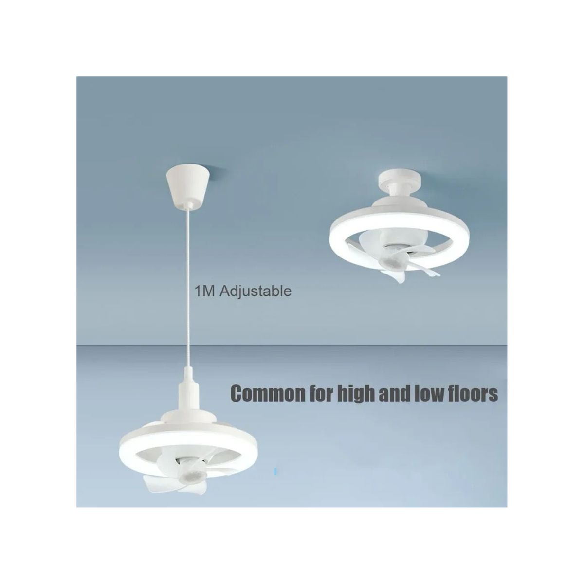 GENERICO - FOCO VENTILADOR CON ILUMINACION RGB