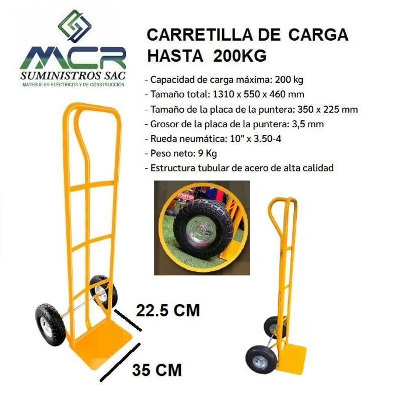 GENERICO - Carreta o carretilla de carga hasta 200 kg