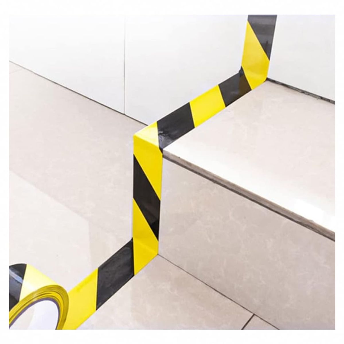 GENERICO - Cinta De Seguridad Delimitadora Amarillo  Negro 33metros