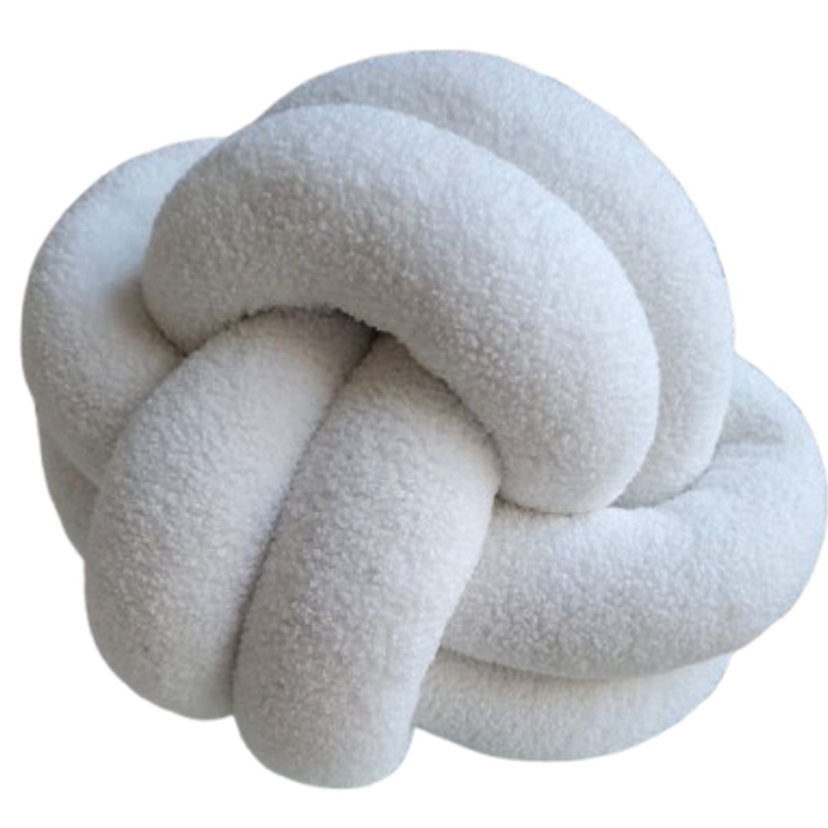 GENERICO - COJIN DECORATIVO MODELO NUDO COLOR BLANCO