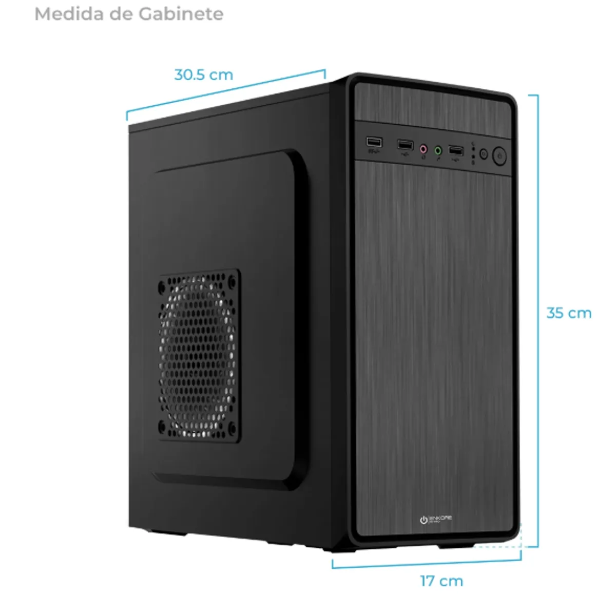 ENKORE - Case NITRO ENC 1000 micro ATX 230W 8CM FAN ENKORE