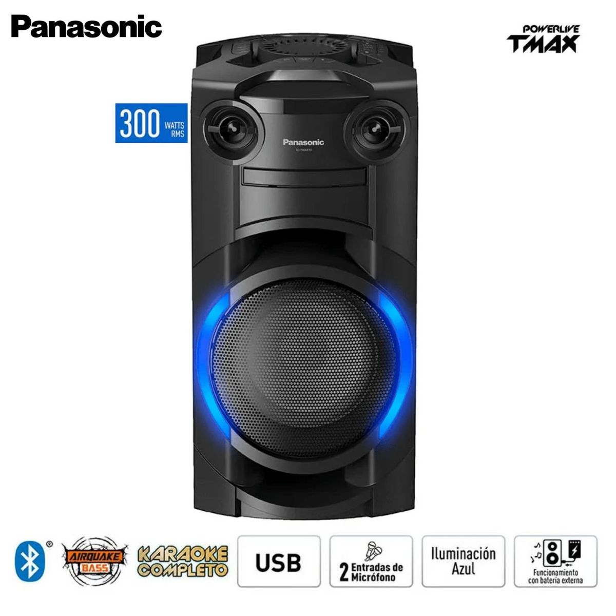 PANASONIC - MINICOMPONENTE PANASONIC 300W BLUETOOTH SC-TMAX10PUK