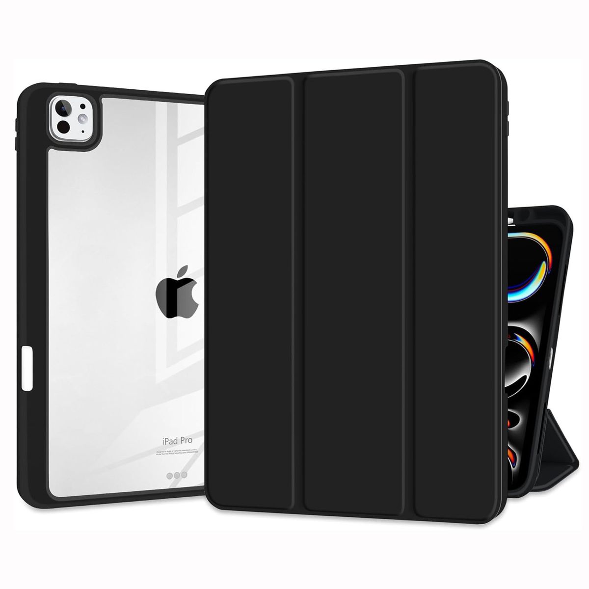 GENERICO - Funda Case Híbrido para iPad Pro 13 M4 (2024) - BLACK
