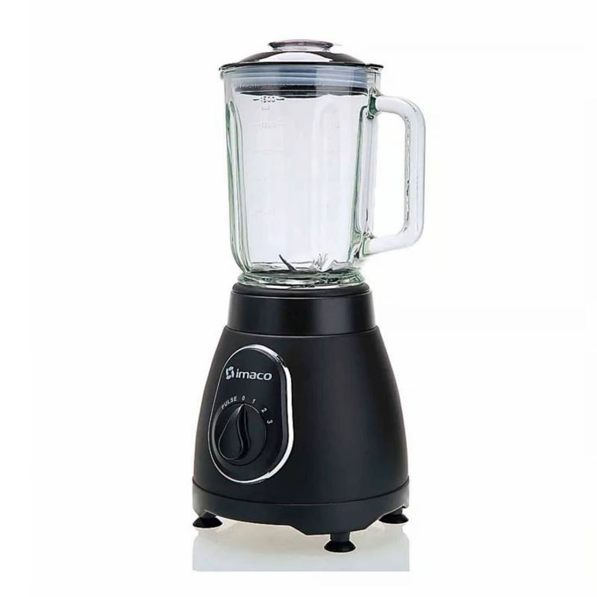 IMACO - Licuadora Imaco BLS 5388 con Vaso de Vidrio 500W-Negro